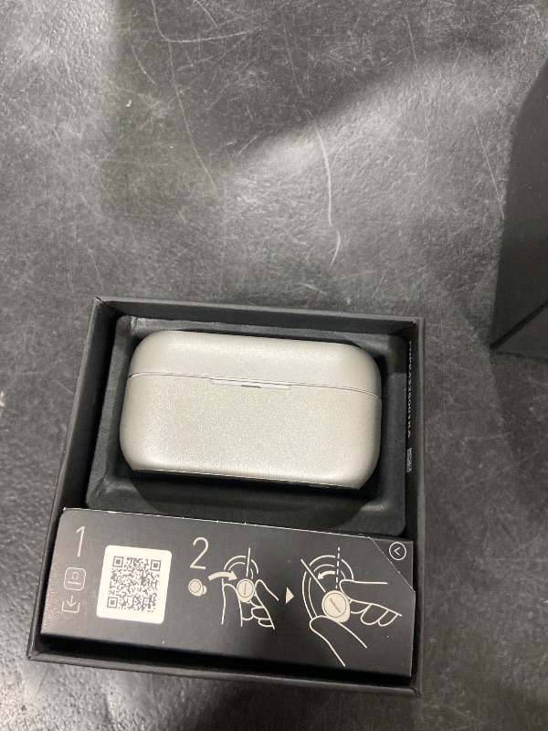 Photo 1 of Technics Premium Hi-Fi True Wireless Bluetooth Earbuds with Advanced Noise Cancelling, 3 Device Multipoint Connectivity, Wireless Charging, Hi-Res Audio + Enhanced Calling - EAH-AZ80-S (Silver)