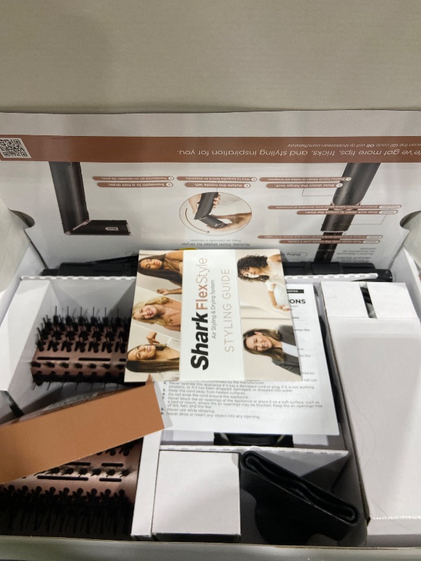 Photo 1 of Shark FlexStyle Air Styling & Drying System, Powerful Hair Blow Dryer & Multi-Styler with Auto-Wrap Curlers, Curl-Defining Diffuser, Oval Brush, & Concentrator Attachment, Stone, HD435

