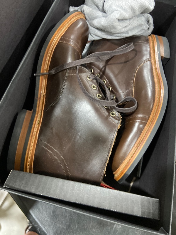 Photo 1 of Allen Edmonds Mens Patton Wp Oxford Brown 9 D