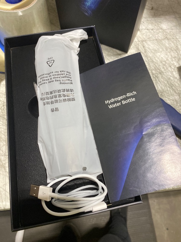 Photo 1 of BESTING Hydrogen Water Bottle, Up to 6000ppb Concentration, Upgrade Smart Touchscreen Control SPE Hydrogen Generator with LED Display Portable Hydrogen Water Machine, 320ml