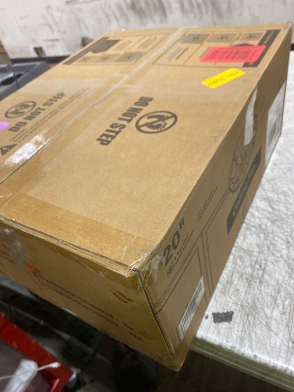 Photo 1 of LEDIARY 20" Caged Ceiling Fans with Lights and Remote, Flush Mount Bladeless Ceiling Fan Low Profile, Small Farmhouse Industrial Enclosed Ceiling Fan with Light for Bedroom, Kitchen, Indoor