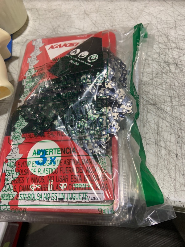 Photo 1 of KAKEI Chainsaw Chain 16 Inch 3/8" LP Pitch .043" Gauge 55 Drive Links- 61PMM3 55 Fits Stihl MS170, MS171, MS180c - 36100050055, R55 (3 Chains) - Semi Chisel