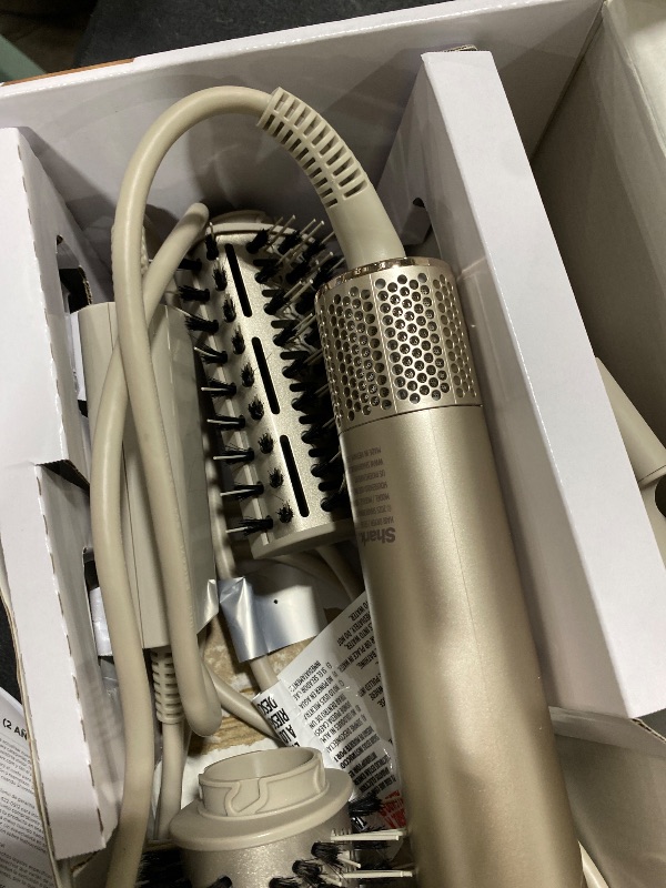 Photo 1 of Shark FlexStyle Air Styling & Drying System, Powerful Hair Dryer Brush & Multi-Styler with Auto-Wrap Curlers, Paddle Brush, Oval Brush, Concentrator Attachment, Stone, HD430