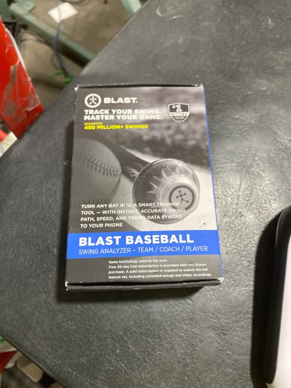 Photo 1 of Blast Motion Baseball Swing Analyzer - Improve Your Swing at Every Level - Batting Trainer - Real-time Feedback, Swing Metrics, Video Capture Highlights, Track Performance (GEN3 Sensor)