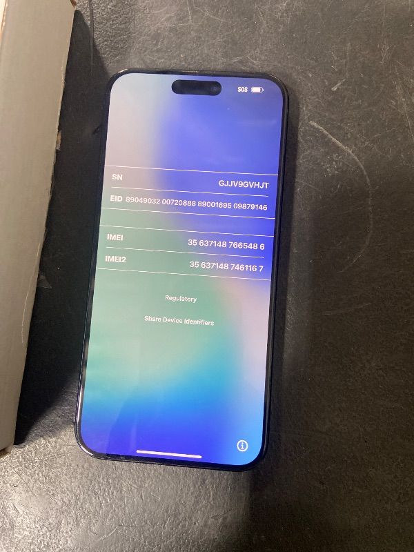 Photo 1 of Apple iPhone 15 Pro Max, 256GB, Blue Titanium - Unlocked (Renewed)