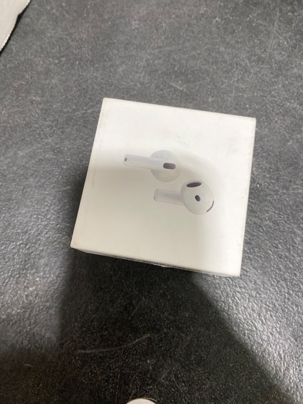 Photo 1 of Apple AirPods 4 Wireless Earbuds, Bluetooth Headphones, with Active Noise Cancellation, Adaptive, Transparency Mode, Personalized Spatial Audio, USB-C Charging Case, Wireless Charging, H2 Chip