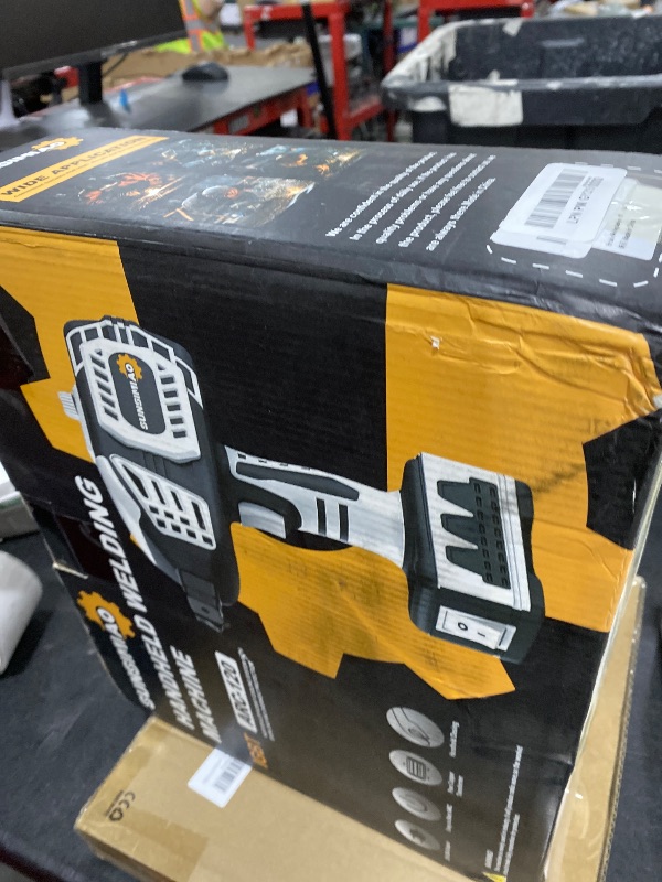 Photo 1 of Portable Welding Machine 110V Handheld: Portable Hand Held Welder Machine with 20PCS Rods & IGBT Inverter 5 Variable Current Adjustment - SUNSIMIAO Electric ARC Welder Gun Fits for 3/32" Wire Rods