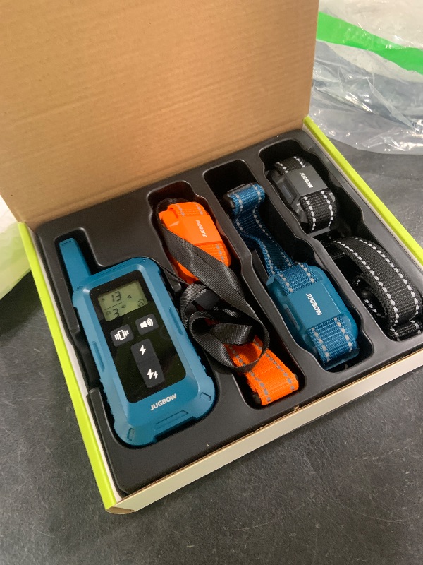 Photo 1 of Jugbow Dog Training Collar for 3 Dogs- 4200FT Training Collars with Remote for 5-120 lb Large Medium Small Dogs, Rechargeable Waterproof IPX8 E Collars for Dogs