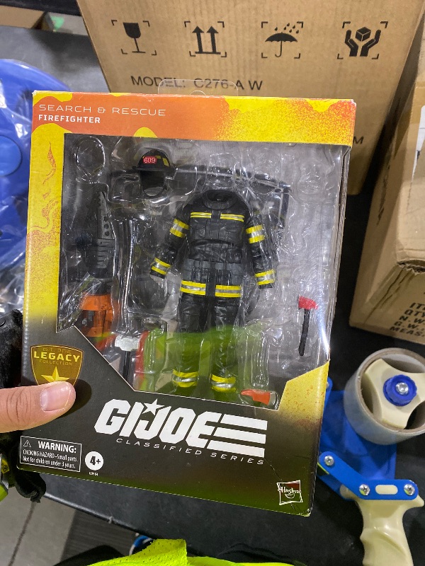 Photo 1 of G.I. Joe Classified Series Legacy Collection - Search & Rescue Firefighter, Collectible 6 Inch Action Figure with 14 Accessories(missing face) 