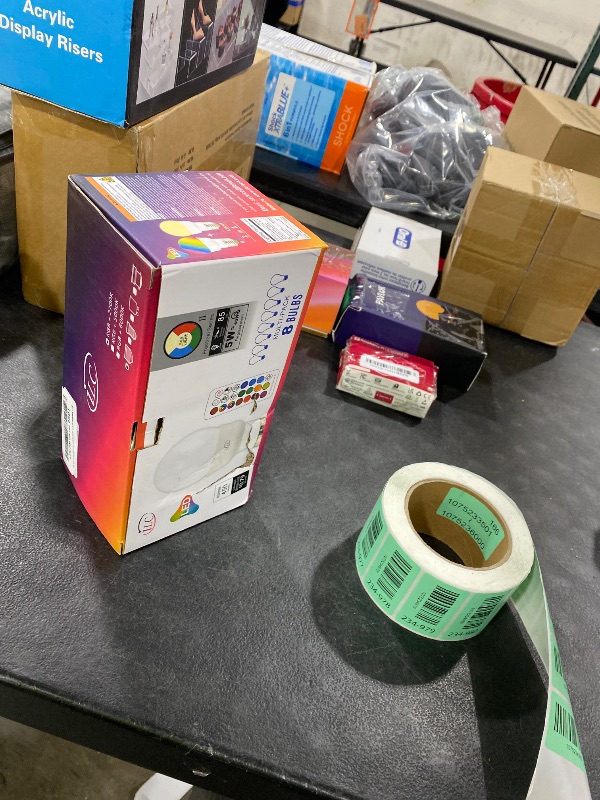Photo 1 of ILC RGB LED Light Bulb, Color Changing Light Bulb, 40W Equivalent, 450LM, 2700K Warm White 5W E26 Screw Base RGBW, 12 Color Choices - Timing Infrared Remote Control (8 Pack)
