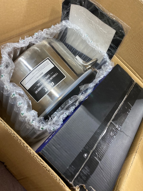 Photo 1 of Orion Motor Tech 1.5 Gal Vacuum Chamber with Pump Kit, 3.5 cfm Vacuum Pump and Chamber Kit with Tempered Glass Lid 5 ft Hose, Vacuum Degassing Chamber Kit for Stabilizing Wood Degassing Silicone Resin
