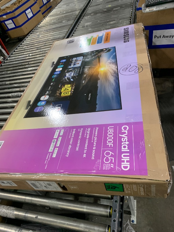 Photo 1 of Samsung 65-Inch Class Crystal UHD U8000F 4K Smart TV (2025 Model) Endless Free Content, Crystal Processor 4K, MetalStream Design, Knox Security, Alexa Built-in