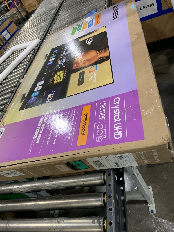 Photo 1 of FOR PARTS ONLY - Samsung 55-Inch Class Crystal UHD U8000F 4K Smart TV (2025 Model) Endless Free Content, Crystal Processor 4K, MetalStream Design, Knox Security, Compatible with Alexa