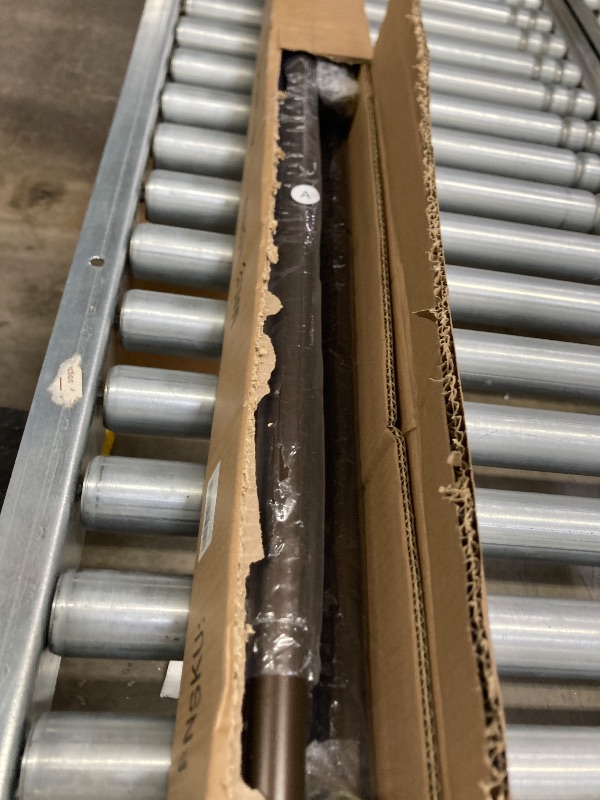 Photo 1 of 1 1/8 Inch Diameter Curtain Rods 144 to 240 Inches(12-20ft), Telescoping Heavy Duty Large Drapery Rod with Adjustable Aluminum Alloy Bracket, Solid End Caps for Windows Patio Decoration, Dark Bronze