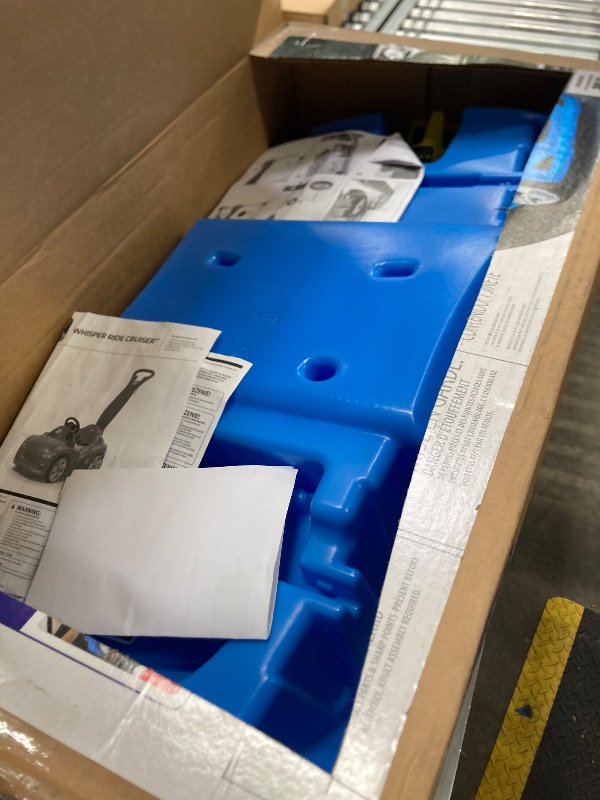 Photo 1 of ***MISSING PIECES-SELLING AS PARTS ONLY*** 
Step2 Whisper Ride Cruiser Kids Push Car, Ride On Toy, Stroller Substitute, Includes Seat Belt & Horn, Made of Durable Plastic, Max Weight 50 lbs., For Toddlers 1.5-4 Years Old, Blue