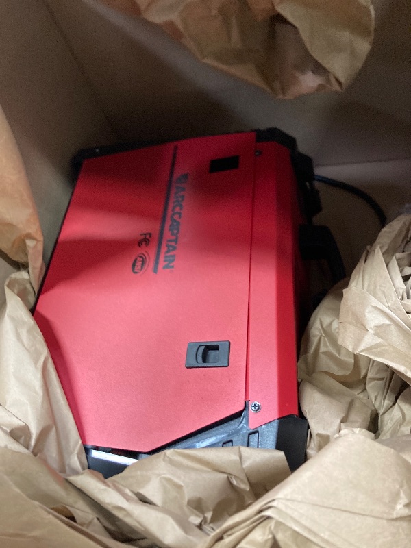 Photo 1 of ***MISSING HARDWARE PIECES SELLING AS IS *** ARCCAPTAIN MIG Welder, 200Amp 6 in 1 Gas MIG/Gasless Flux Core MIG/Stick/Lift TIG/Spot welding/Spool Gun 110V/220V Aluminum Multi Process Welding Machine with LED Digital Display, Burn Back Adjustment