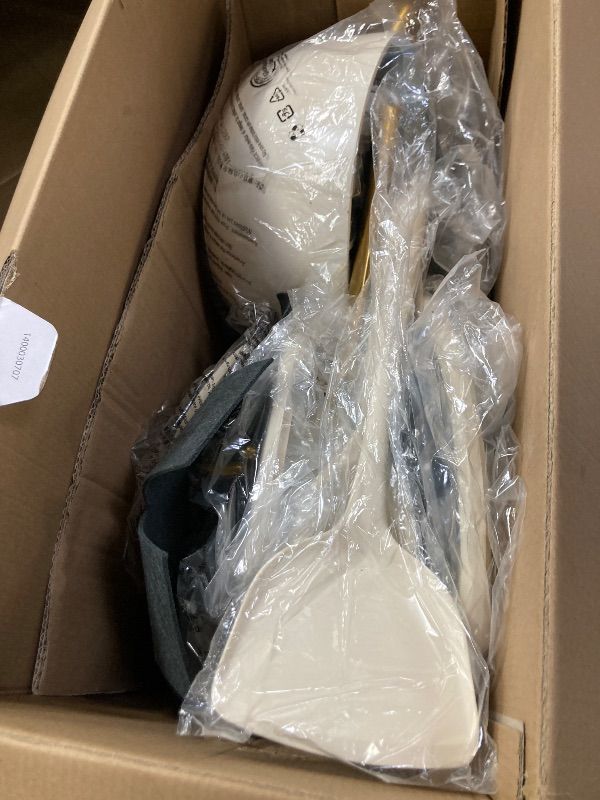 Photo 1 of ***MISSING PIECES -SELLING AS INCOMPLETE SET ONLY*** GreenPan Nonstick Reserve Pro Cookware Set, NSF Certified Ceramic, Hard Anodized PFAS-Free Pots & Pans Set with Lids, Stainless Steel Handles, Oven & Dishwasher Safe, Cream White ***SOME SMALL COLOR CH