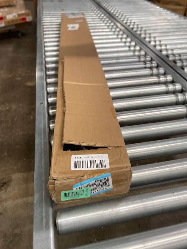 Photo 1 of 1 1/8 Inch Diameter Room Darkening Curtain Rods 84-134”, Heavy Duty Window Wrap Around Drapery Rod with Aluminum Bracket, All Accessories, Wall Mounted Ceiling Mounted, Adjustable Length, Matte Black