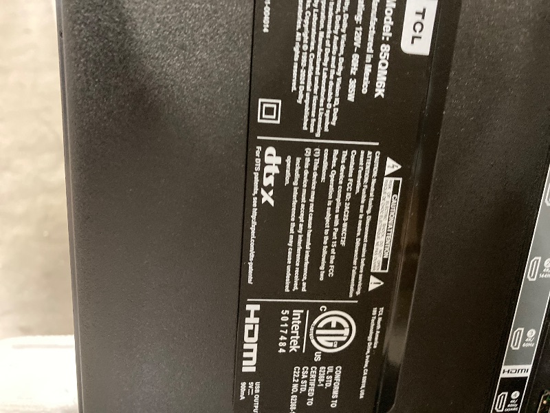 Photo 1 of **FINAL SALE - NO RETURNS NO REFUNDS NO EXCEPTIONS**
TCL 85 Inch Class QM6K Series | Mini LED QLED 4K HDR | 85QM6K, 2025 Model | 120HZ-144HZ High Brightness Smart Google TV Dolby Atmos Onkyo Audio | Voice Remote Alexa Gaming Streaming Television