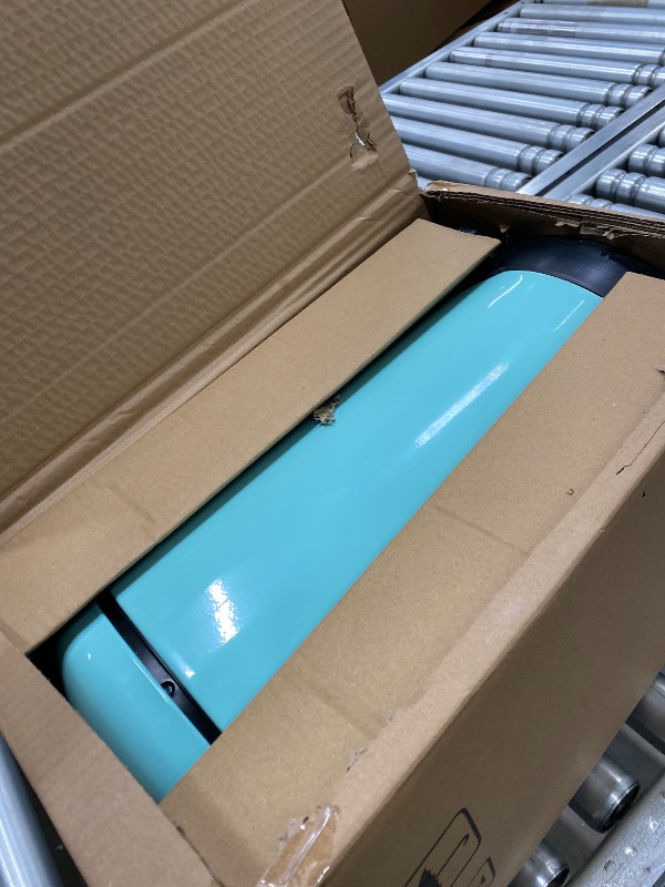Photo 1 of ***DAMAGE-FOOT PEDAL BROKEN -SELLING AS IS *** mingol Mint Green Trash Can with Lid, Turquoise Bathroom Bedroom Waste Basket Soft Close, Small Teal Garbage Can, Retro Vintage Home Office Trash Can, 12 Liter/3 Gallon, Glossy Mint Green