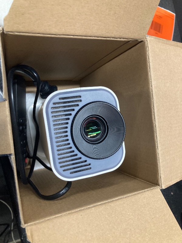 Photo 1 of [Projector 2026 Upgraded] Mini Projector Support 4K 1080P Auto Keystone 270°Rotatable with WiFi 6 and Bluetooth 5.2 Projector Portable Compatibile with HDMI/TV Stick/Memory Stick/Laptop,White