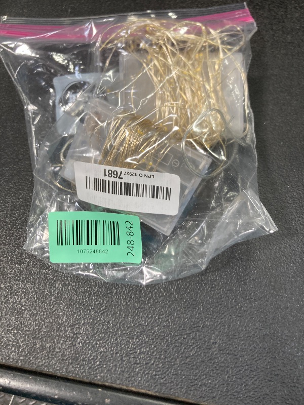 Photo 1 of **Damaged - missing coil***Fairy Lights Battery Operated, 2 Pack 33FT 100 LEDs Mini Battery Powered String Lights, Waterproof Copper Wire Twinkle Lights Mason Jar Lights for Indoor Home Wedding Christmas Decoration, Warm White***Damaged - missing coil***