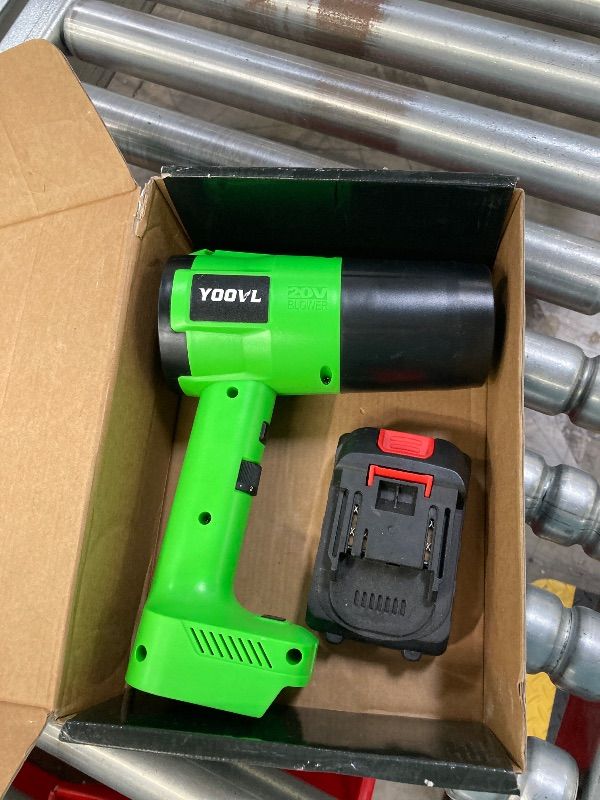 Photo 1 of **PARTS ONLY*****Leaf Blower Cordless, Snow Blower, Handheld Leaf Blower with 2 X 4.0Ah Battery and Charger, 6 Speed Modes, Lightweight Blowers for Snow, Lawn Care, Patio, Yard, Blowing Dust, Leaves