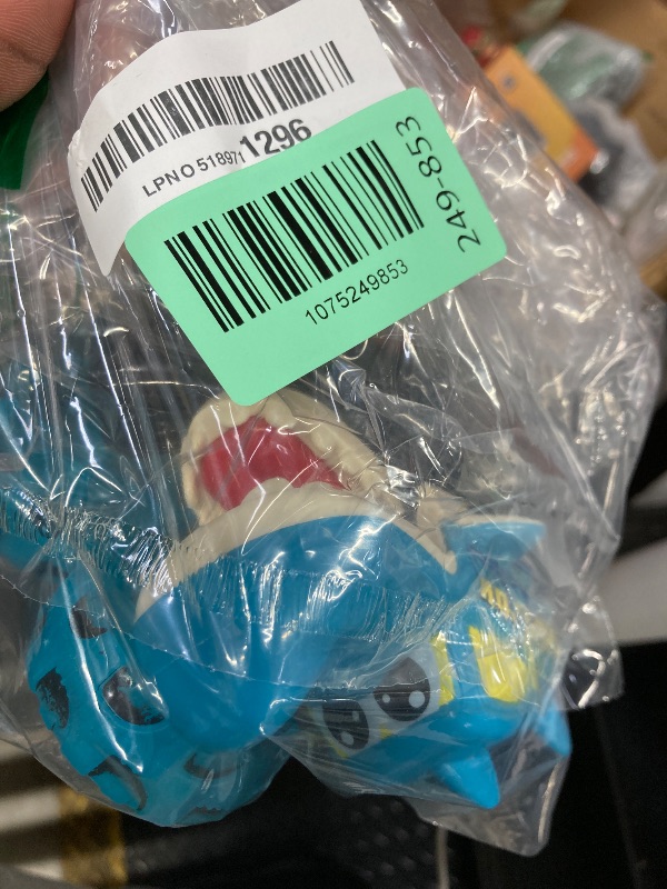 Photo 1 of ***Wheels 2 was broken off 1 missing*** - Shark Monster Truck Toy - Light Up Chomping Pull Back Truck - Press and Go Cars for Easter Basket Stuffers, Boy Birthday Gifts, Toys for Toddlers, Kids Ages 3-5 4-6 5-7 4-8***Wheels 2 was broken off 1 missing***