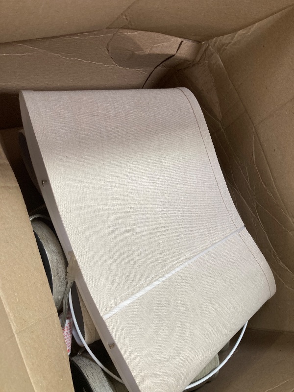 Photo 1 of ***NOT IN ORIGINAL BOX***PARTPHONER Retro Table Lamps Set of 2, Bedside Lamp for Bedroom Rustic Farmhouse Table Lamps for Living Room, 22" Vintage Nightstand Lamps with White Shades, Antique Grey