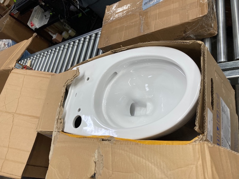 Photo 1 of **BOWL ONLY**TOTO Drake Two-Piece Elongated 1.6 GPF Universal Height TORNADO FLUSH Toilet with 10 Inch Rough-In, CEFIONTECT, and SoftClose Seat, WASHLET+ Ready, Cotton White - MS776124CSFG.10#01