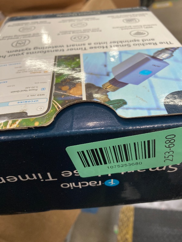 Photo 1 of ***Missing WiFi hub***Rachio Smart Hose Timer (1 Valve + 1 WiFi Hub) – App-Controlled Outdoor Faucet Timer, Quick Install & Scheduling, Expandable System***Missing WiFi hub***