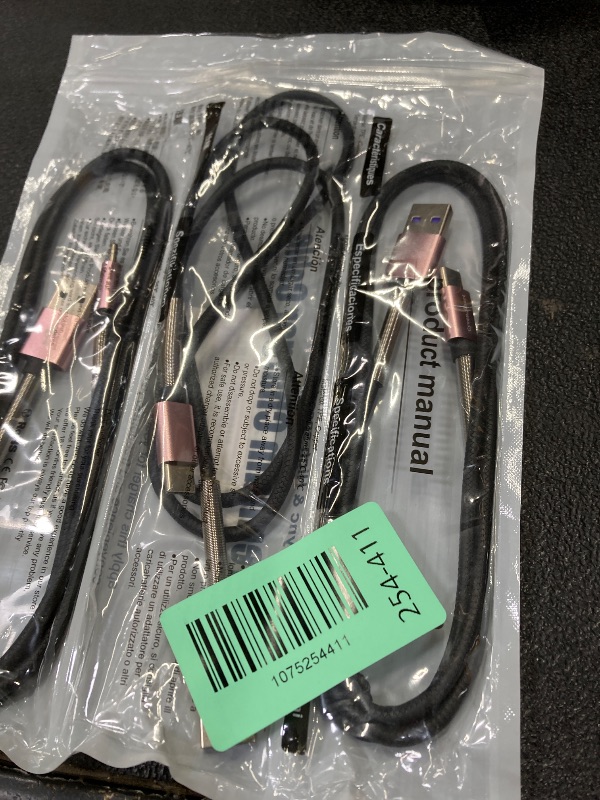 Photo 1 of [3Pack 3ft] Compatible with Samsung Galaxy S9 S10 S8 Plus Charger Cord(3A Fast Charging), TPE USB C Type Charger Cable,USB A to Type C Replacement for Samsung A32/A12/A10e/A20/A51/Note 20/9/8,LG-Pink