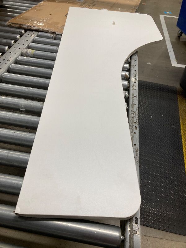 Photo 1 of *Chipped* Curved Corner Table top, White