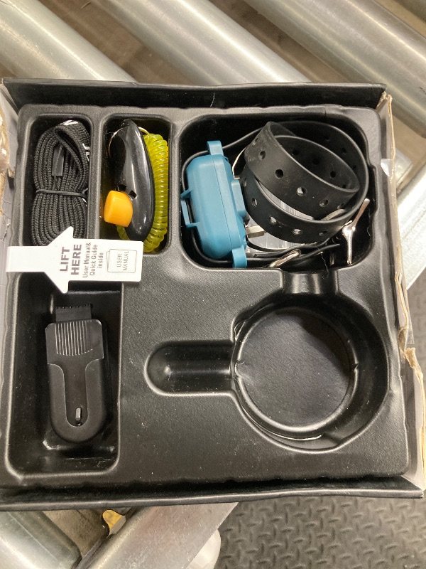 Photo 1 of ***Missing remote*** Dog Training Collar - 3/4 Mile Dog Shock Collar with Remote for Large Medium Small Dogs, IPX8 Waterproof E-Collar with 3 Training Modes, Rechargeable LED Light & Security Lock (Blue)***Missing remote***