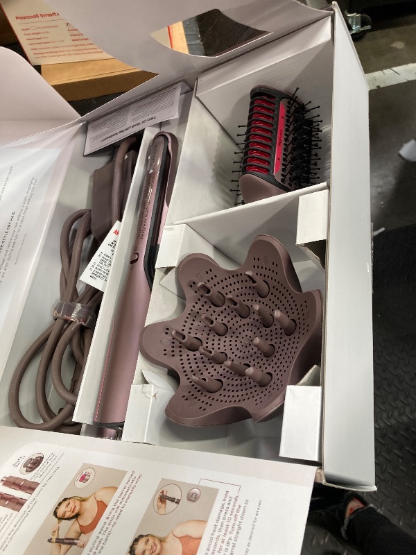 Photo 1 of ***No Return
Shark FlexFusion Hair Straightener & Powerful Dryer with Diffuser, Fusion Hair Brush, Ceramic Air Styler with Auto-Wrap Curlers, Ceramic Plates, Cosmic Blush HD642S