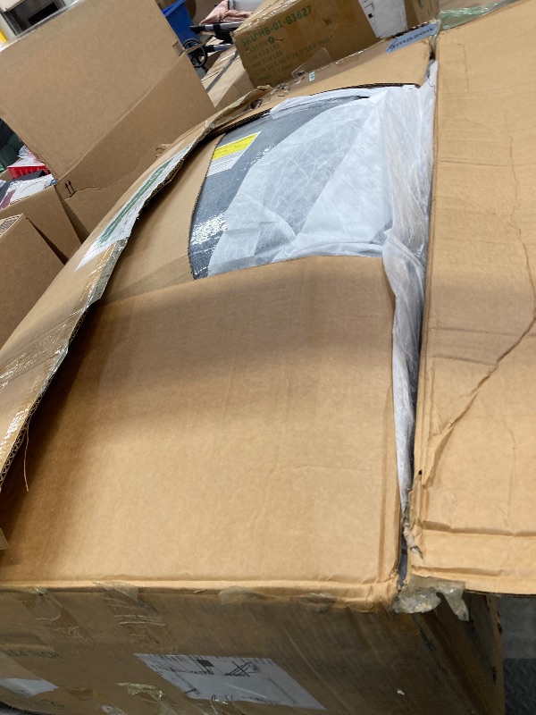 Photo 1 of **MISSING PARTS  HONBAY Modular Sectional Sleeper Sofa with Pull Out Bed, Linen Convertible L Shaped Couch with Storage Seat, Sectional Couches for Living Room,Grey