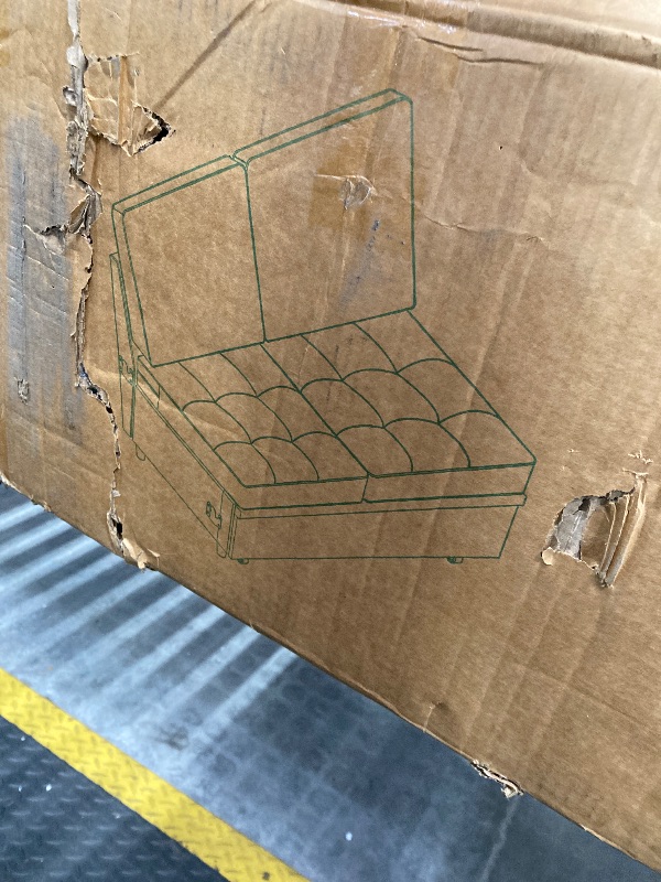 Photo 1 of **MISSING PARTS  HONBAY Modular Sectional Sleeper Sofa with Pull Out Bed, Linen Convertible L Shaped Couch with Storage Seat, Sectional Couches for Living Room,Grey