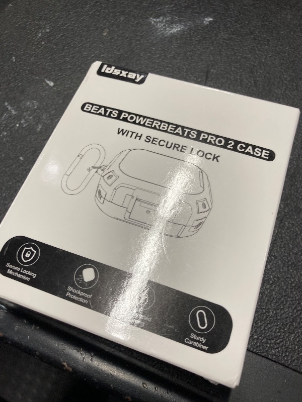 Photo 1 of [Upgrade Secure Lock] for Beats Powerbeats Pro 2 Case Cover, LDSXAY Carbon Fiber Shockproof Protective Cover for Powerbeats Pro 2 2025 with Cleaner Kit & Carabiner (Black)