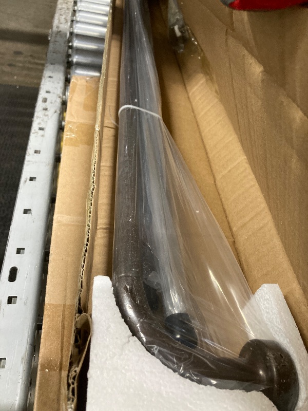 Photo 1 of ***PARTS ONLY***Dark Bronze Disc Curtain Rods, 84-144 Inches Window Curtain Rod,Adjustable Room Darkening Drapery Rod with Aluminum Finials and Brackets,Wrap Around Design