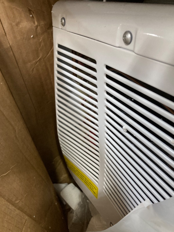 Photo 1 of ***DAMAGED -SELLING AS PARTS**** Midea 8,000 BTU U Shaped Smart Inverter Window Air Conditioner - Cools 350 Sq Ft, Ultra Quiet with Open Window Flexibility - Alexa/Google Assistant Compatible - 37% Energy Savings, Remote (Updated)