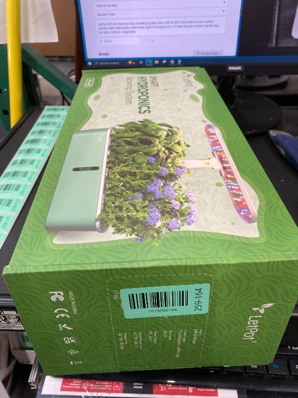 Photo 1 of **PARTS ONLY***LetPot LPH-Air Hydroponics Growing System Kits, APP & WiFi Controlled Smart Indoor Garden with Adjustable 24W Grow Light Full Spectrum, 10 Pods Planter Indoor Gardening for Gifts, Kitchen, Vegetable