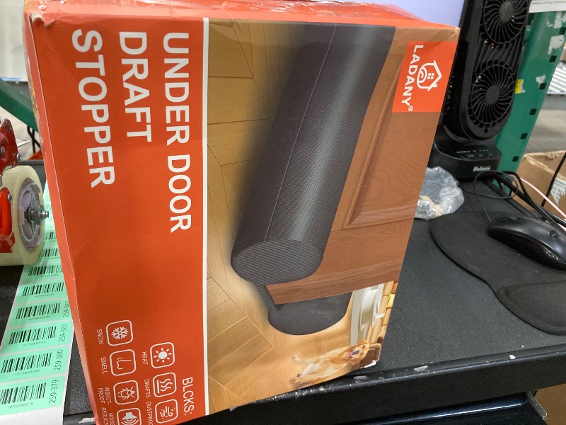 Photo 1 of (2 Pack) Under Door Draft Stopper, Draft Stopper for Bottom of Door, Adjustable 30-36 Inch Door Draft Blocker, Under Door Gap Filler, Easy Install Door Seal, Helps Reduce Drafts, Noise and Heat Loss
