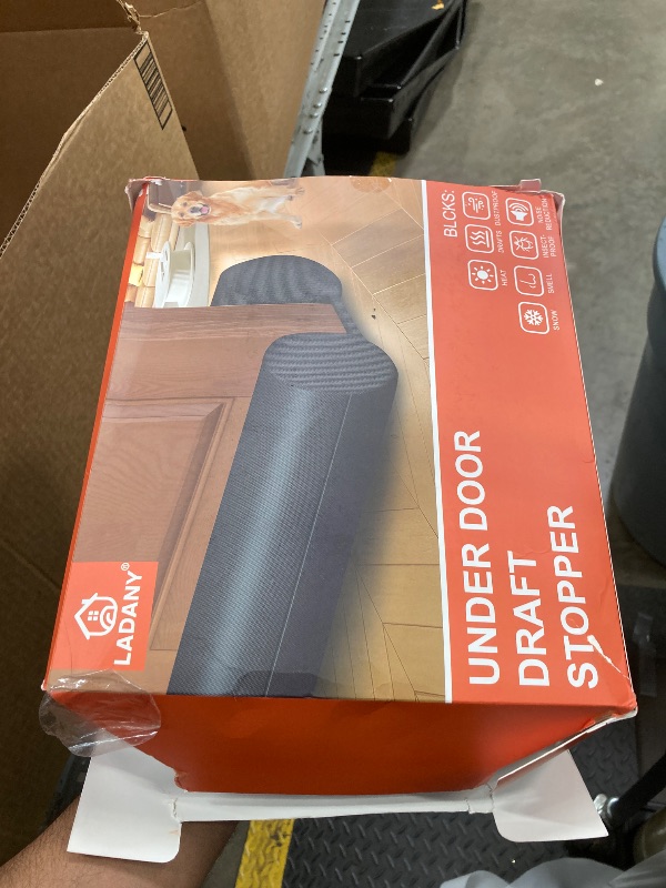 View 2 of (2 Pack) Under Door Draft Stopper, Draft Stopper for Bottom of Door, Adjustable 30-36 Inch Door Draft Blocker, Under Door Gap Filler, Easy Install Door Seal, Helps Reduce Drafts, Noise and Heat Loss