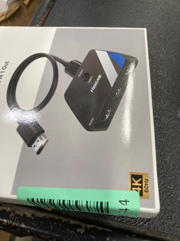 Photo 1 of [Upgrade] HDMI Switch 3 in 1 Out, 4K@60Hz HDMI 2.0 Switch Splitter with 2.6FT Long HDMI Cable, 3-Port HDMI Switcher Selector, Supports 4K 30Hz 3D 1080P HDCP2.2 for PS5 Xbox DVD Player Fire Stick PC