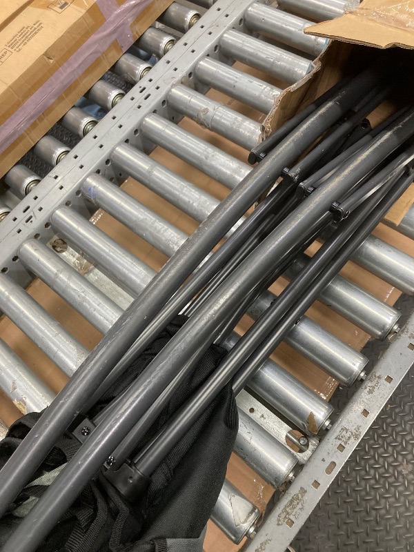 Photo 1 of *Scratches* Portal Outdoor Rocking Chair Camping Folding Portable Rocker with Cup Holder Side Pocket Carry Bag, Support 350LBS (Mesh Black)