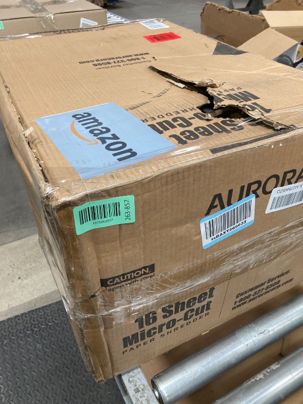 Photo 1 of *Used/Scratches* Aurora Heavy Duty High Security 16-Sheet Micro-Cut Shredder/Anti-Jam/60 Min Run Time/ 7-Gallon Pullout Basket and Casters, AU1680MA