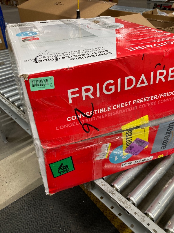 Photo 1 of *Dirty/USED* Frigidaire Chest Deep Freezer, 2.0 Cu. Ft. Capacity, Adjustable Thermostat-Removable Vinyl Coated Wire Basket-Easy Defrost Drain- Garage Ready- Pearl White