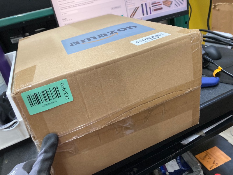 Photo 1 of ?Yashong Desk Organizer Set, White & Clear Stackable Dustproof Storage Boxes for Desktop, Office, DIY Craft & Vertical Space Saving, Perfect for Makeup, Stationery, Jewelry Organization