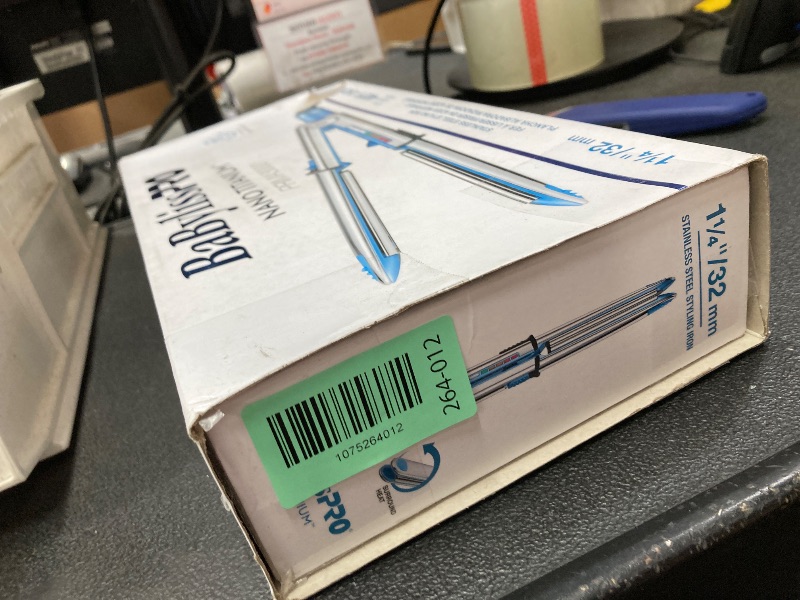 Photo 1 of *DIRTY* BabylissPRO Nano Titanium Prima Ionic Hair Straightener, Curl and Straighten Hair With One Professional Tool, Blue