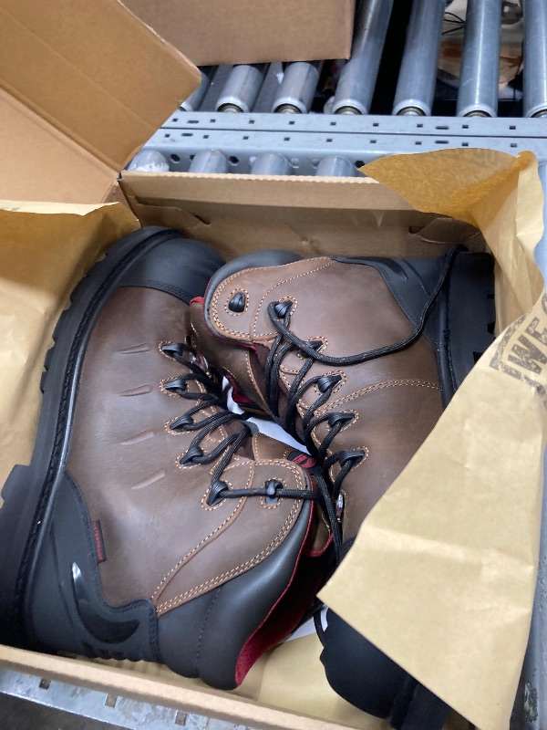 Photo 1 of **used**FSI Avenger 6" Leather Carbon Nanofiber Comp Toe Waterproof Puncture Resistant EH Slip Resistant Boot, Brown, Size 13 Width 6E